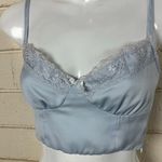 Princess Polly  OLD SCHOOL LOVE CROP TOP BLUE  size 2 Photo 7