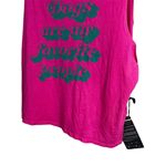 Good hYOUman  Women's XL Pink Graphic Tank Top "Dogs Are My Favorite People" Photo 2