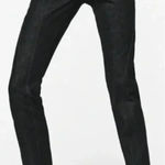 ZARA The Panelled Slim High Rise Slim Fit 4-Pocket Jeans Black Denim Size US 2 Photo 0