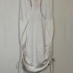 Xhilaration Women’s Bride Ruched Swim Cover Up Racerback Tank White & Silver NWT Photo 6