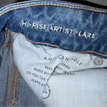 American Eagle AEO Hi-Rise Artist Flare Denim Blue Jeans Pants size 8 Long Photo 9