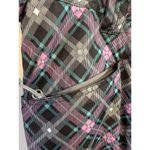 Betty Rides Women's Medium Pink Black Blue Ski Snowboarding Snow Pants Pockets Photo 3