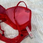 PINK - Victoria's Secret MOVING SALE-VS PINK Red Lace Wired Bra Photo 7