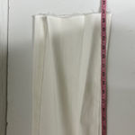 Annie Griffin Anniewear White Wide Leg Jeans High Rise Stretch Denim Raw Hem Size Small Photo 8