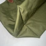 Longchamp Le Pliage Green Leather Canvas Gorpcore Designer Tote Shopping Bag Photo 9
