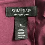 White House | Black Market Women's Red Burgundy Pencil Skirt Size 10 Knee Length Photo 4