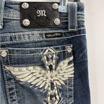 Buckle Miss me  Y2K 2000s beaded embroidered bling cross wings size 29x34.5 long Photo 4