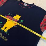 Vintage 90s Pooh Bear Nightgown One Size Happy Windsday Flannel Sleeves Blue Photo 10