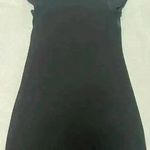 Talbots Black Tshirt style dress. Size Small Petit Gold accent buttons Photo 0