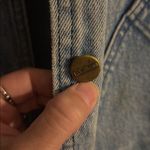 Vintage LL Bean Chore Barn Denim Jacket with Cream Collar Blue Size M Photo 1