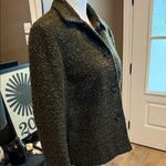Sag Harbor  Olive Green Boucle Tweed Blazer Jacket Size 10 Photo 1