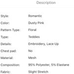 Soft Pink Sheer Garden Lingerie Sz L Size L Photo 14