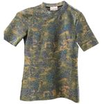 Ganni Lurex Metallic Camo Top Calamata size 34 camo military mesh Photo 3