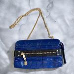 See By Chloe Authentic  daytripper patent leather crossbody navy black gold boho Photo 0