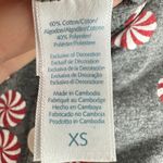 Jane and Bleeker XS Gray Peppermint Candy Print One Piece Pajama‎ Jumpsuit Photo 4