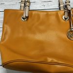 Michael Kors  Mustard Yellow Saffiano Leather Tote Shoulder Bag Photo 1