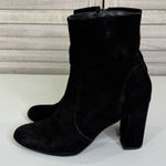 Madden Girl  Women's "Farrley" Faux Suede Side Zip Ankle Bootie Black-8 Photo 0