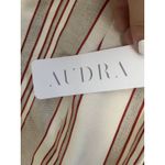 Audra Official Designer Linen Holiday Striped Mini High End Skirt Size 6 Photo 3