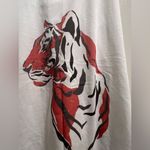 Next Level Apparel Next level tank top - white black orange tiger face - size medium Photo 1