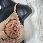 Cacique 44H Bra Tan Tribal Accents MSRP $56 Lightly Worn Full Coverage Photo 4