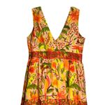 Farm Rio Orange Tropical Tiered Maxi Dress Women’s XS Photo 5