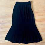 Jessica McClintock Black velvet maxi skirt Photo 0