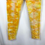 White House | Black Market  Size 2 Jeans Handmade Tie Dye Yellow Skinny Crop 235 Photo 3