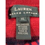 Ralph Lauren Lauren XL Lambswool Pullover Bayadere Striped Holiday Color Sweater Photo 9