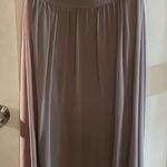 Tan Maxi Skirt Lightweight Material Elastic Waistband Purple Size M Photo 2