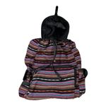 Steve Madden Mexican Blanket Backpack Unisex Woven Serape Baja Boho Bag Drawstring Hippie Photo 1