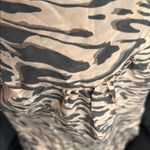 CAbi  Chic 100% Silk Pink and Dark Gray Sleeveless Wrap Top Size Large Photo 5