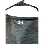 Under Armour  Gray Short Sleeve Key Hole Back Loose Athletic T-Shirt Women Sz XL Photo 4