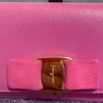 Salvatore Ferragamo Pink Wallet with Gold Accent Photo 1