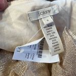 J.Crew New Gold Metallic Ruffle Sleeveless Top Photo 1