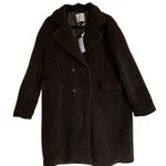 Stoosh NWT  Sherpa Fabric  Teddy Double-Breasted Long Coat   IN BRACKEN Photo 5