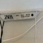 ZARA NWT!  White Ramie Beaded Top - size L - MSRP $119!! Photo 4