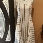 Ellison  beige striped spaghetti strap dress Photo 2