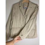 Eddie Bauer Y2K Jacket Womens 10 Blazer Safari Utility Field Khaki Cotton Grunge Photo 2