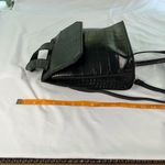 ASOS Design Black Mini Croc Reptile Backpack Faux Leather Boho Grunge Minimalist Photo 5