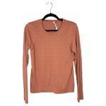 Lululemon Breeze By Long Sleeve Pink Mesh Shirt Size 8 Photo 2