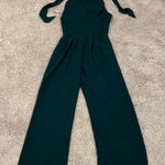 Gal Meets Glam  Teal Sleeveless Jumpsuit Photo 0