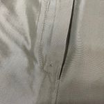 Max Mara 'S  Women's Size 12 Flat Front Trouser Pants Gray Silk Cotton Blend Flaw Photo 4