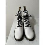 Dr. Martens Dr. Doc Martens Zavala Combat Leather Boots White AW004 Women's 10 | Men's 9 NEW Photo 2