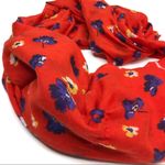 Old Navy 3/$30  | Bright Red Floral Polyester Scarf Photo 2