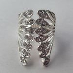 Vintage Bat Wing Unbranded Statement Ring Silver Photo 1