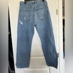 AGOLDE 90s Mid Rise Straight Distressed Blue Denim Jeans size 30 Photo 3