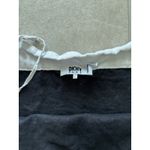 DKNY Tank Womens Large Black White Linen Boxy Minimalist Quiet Luxury Resort Photo 4