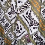 Elf Sack Women’s Size Medium Printed Pattern Dress White Photo 4