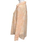 Princess Polly NWT Ziggy Shirt Women’s Size 4 Orange Zebra Sheer Button Top Photo 5