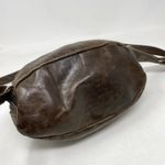 Banana Republic Vintage 90s Brown Distressed Leather Mini Backpack Purse Bag Photo 2